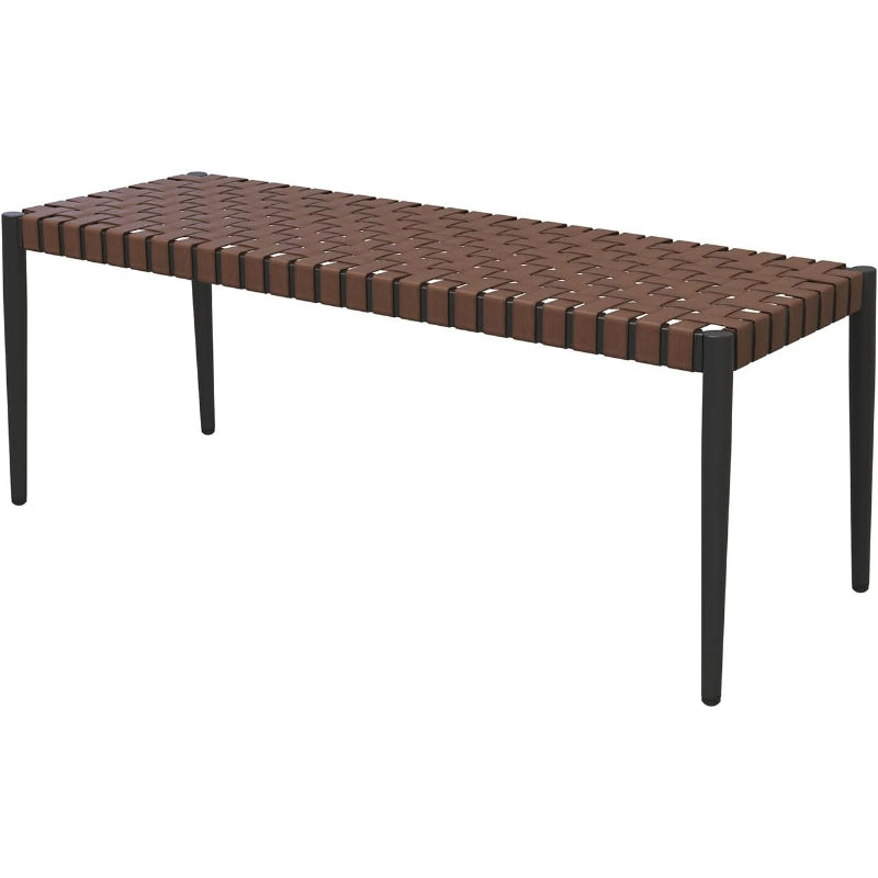 Wicker 2-Seat Outdoor Patio Bench