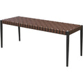 Wicker 2-Seat Outdoor Patio Bench