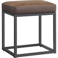 Square Ottoman Coffee Table Steel Frame