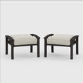 Metal Ottoman Set With Soft Cushions