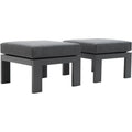 Aluminum Patio Ottoman Footstool Set