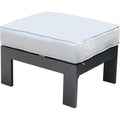 Aluminum Patio Ottoman With Cushion