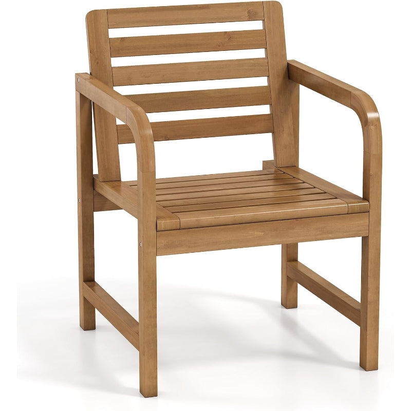 Teak Patio Outdoor Dining Armchair