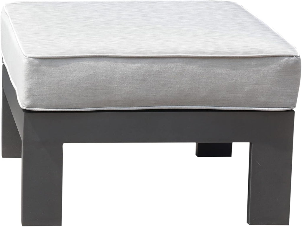 Aluminum Patio Ottoman With Cushion