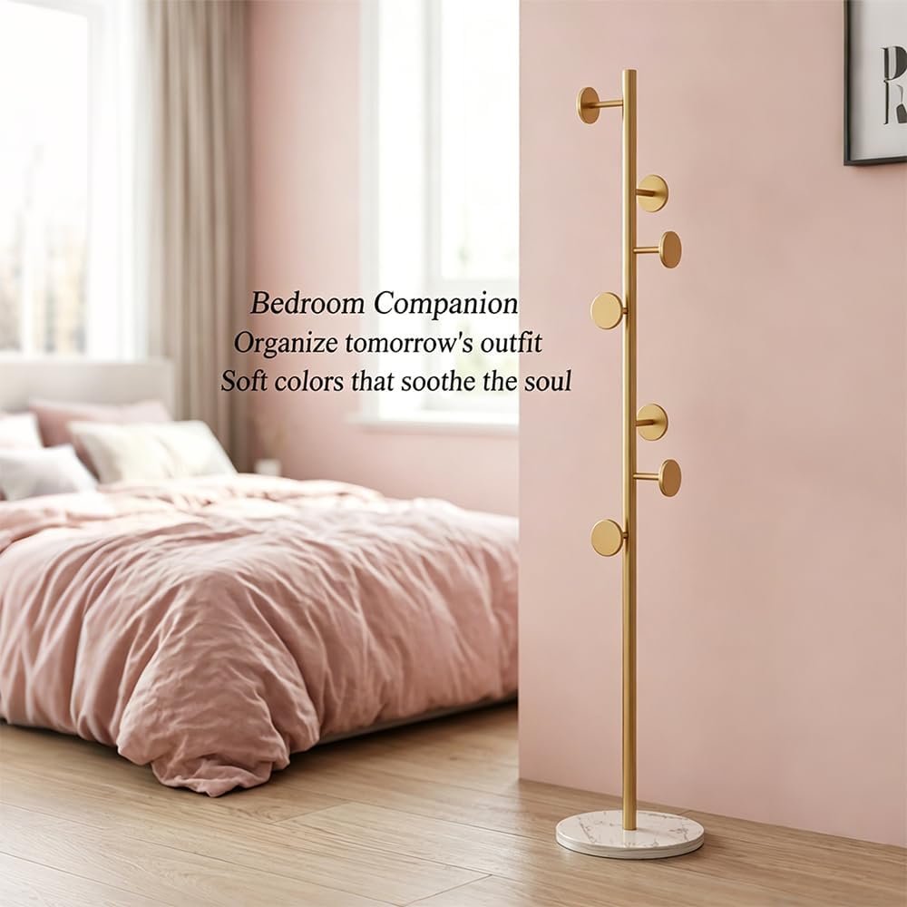 Gold Freestanding Coat
