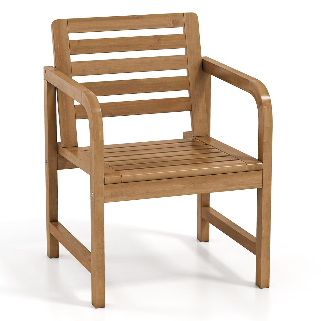 Teak Patio Outdoor Dining Armchair