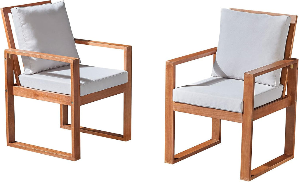 Eucalyptus Patio Dining Chair Set