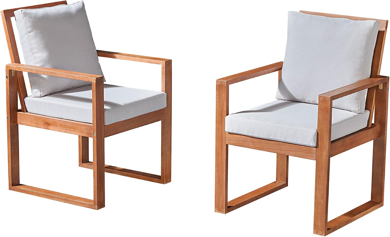 Eucalyptus Patio Dining Chair Set