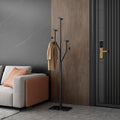Black Freestanding Coat Rack with Marble Base