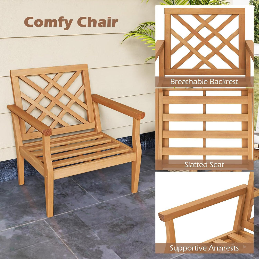 Teak Patio Armchair Outdoor Furniture