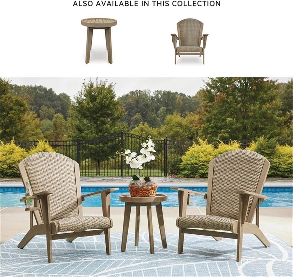 Resin Wicker Outdoor Adirondack Chair