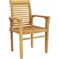Teak Patio Dining Armchair Outdoor