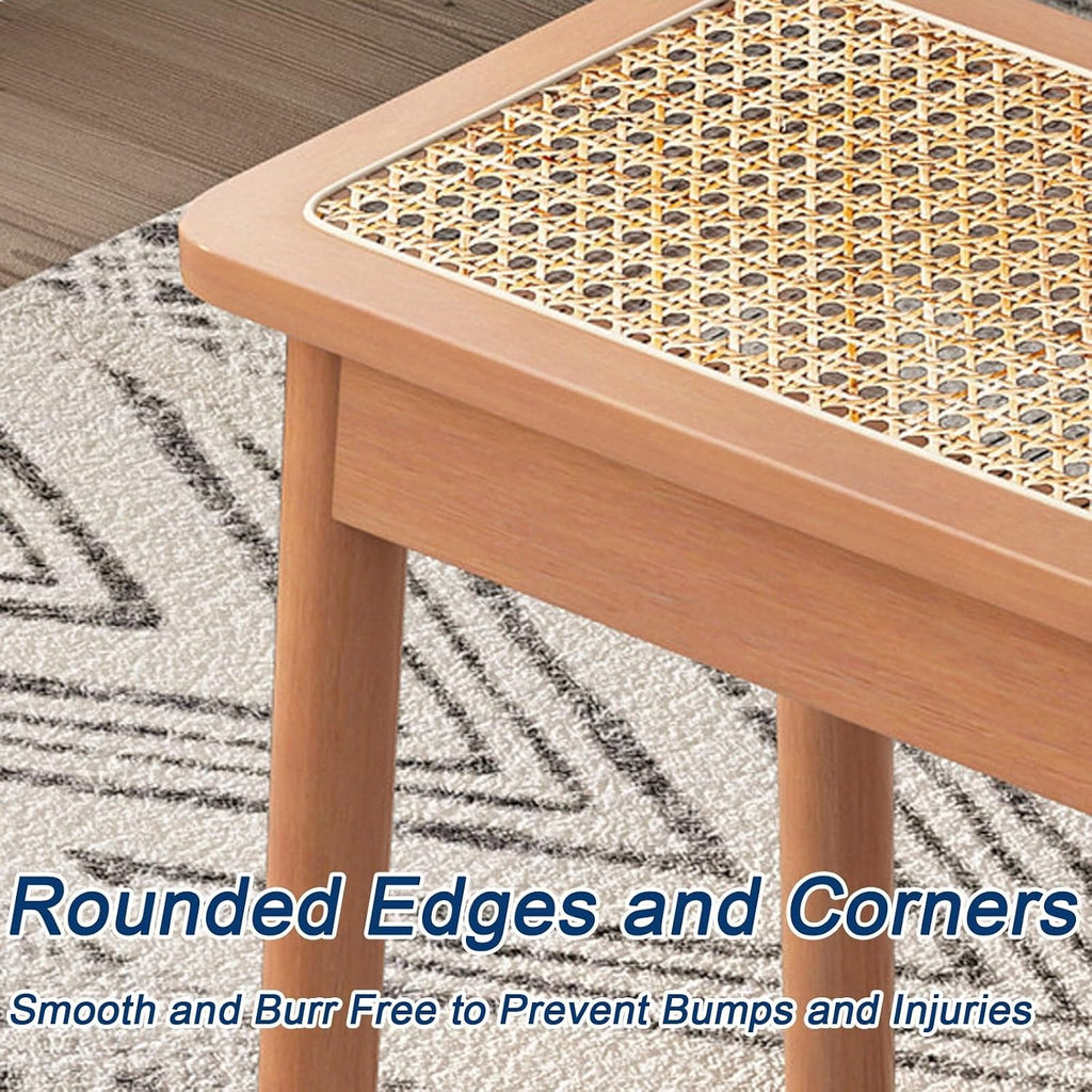 Wood Wicker Outdoor Patio Bench