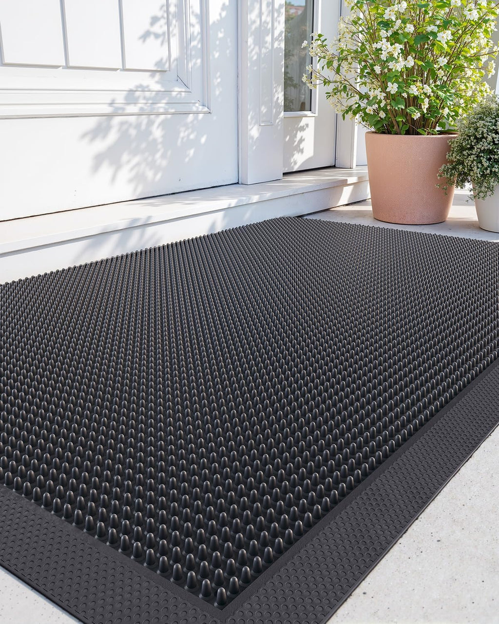 Black Rubber Doormat 24x36