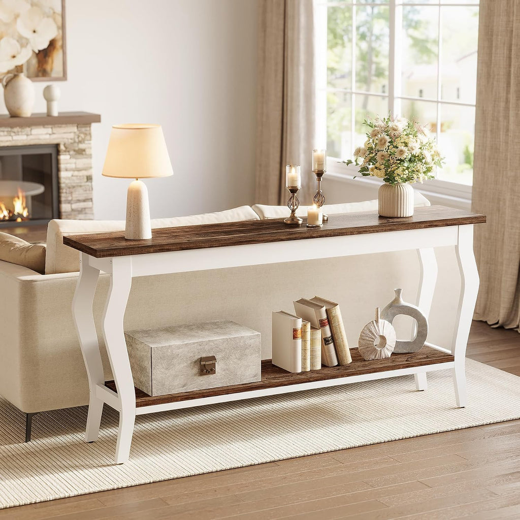 2-Tier Vintage Console Table