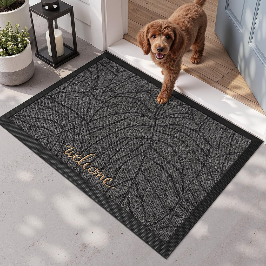Grey Welcome Mat 24x36