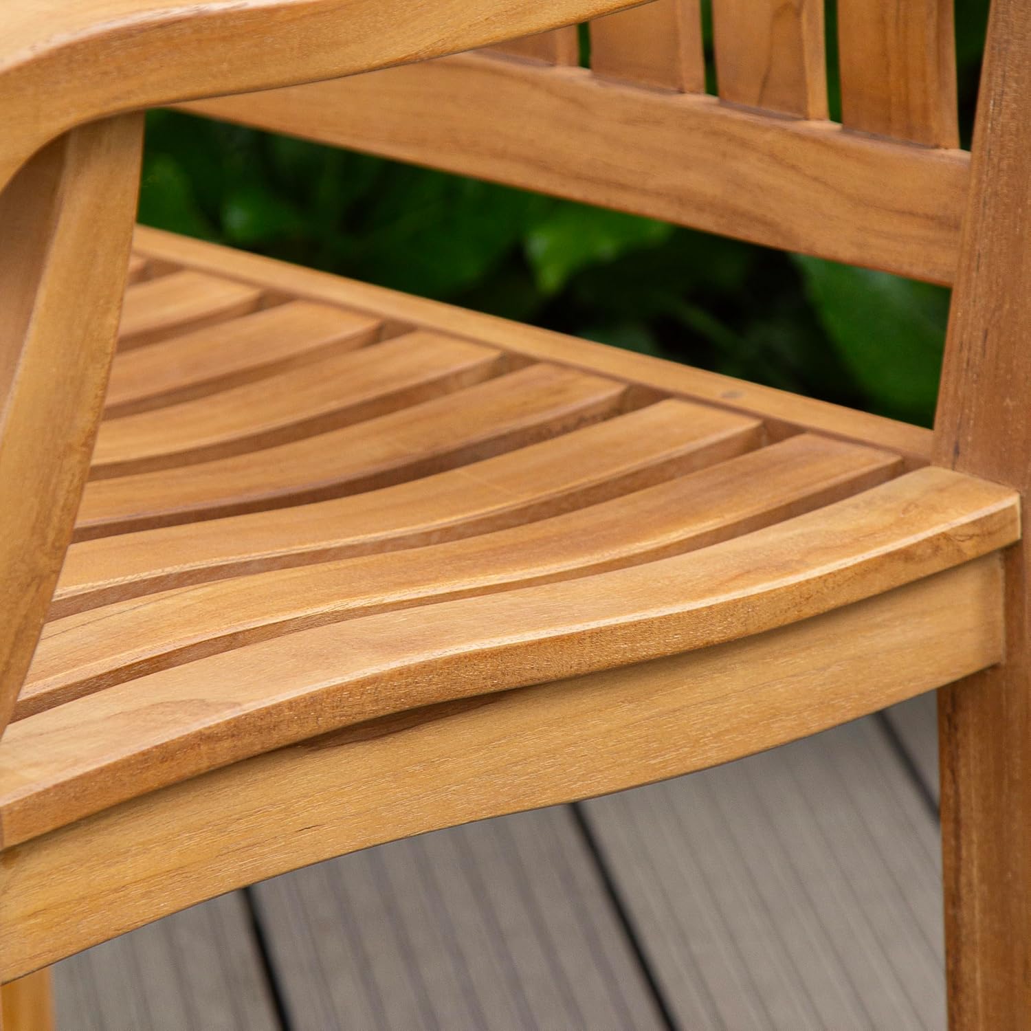 Teak Patio Dining Armchair Set