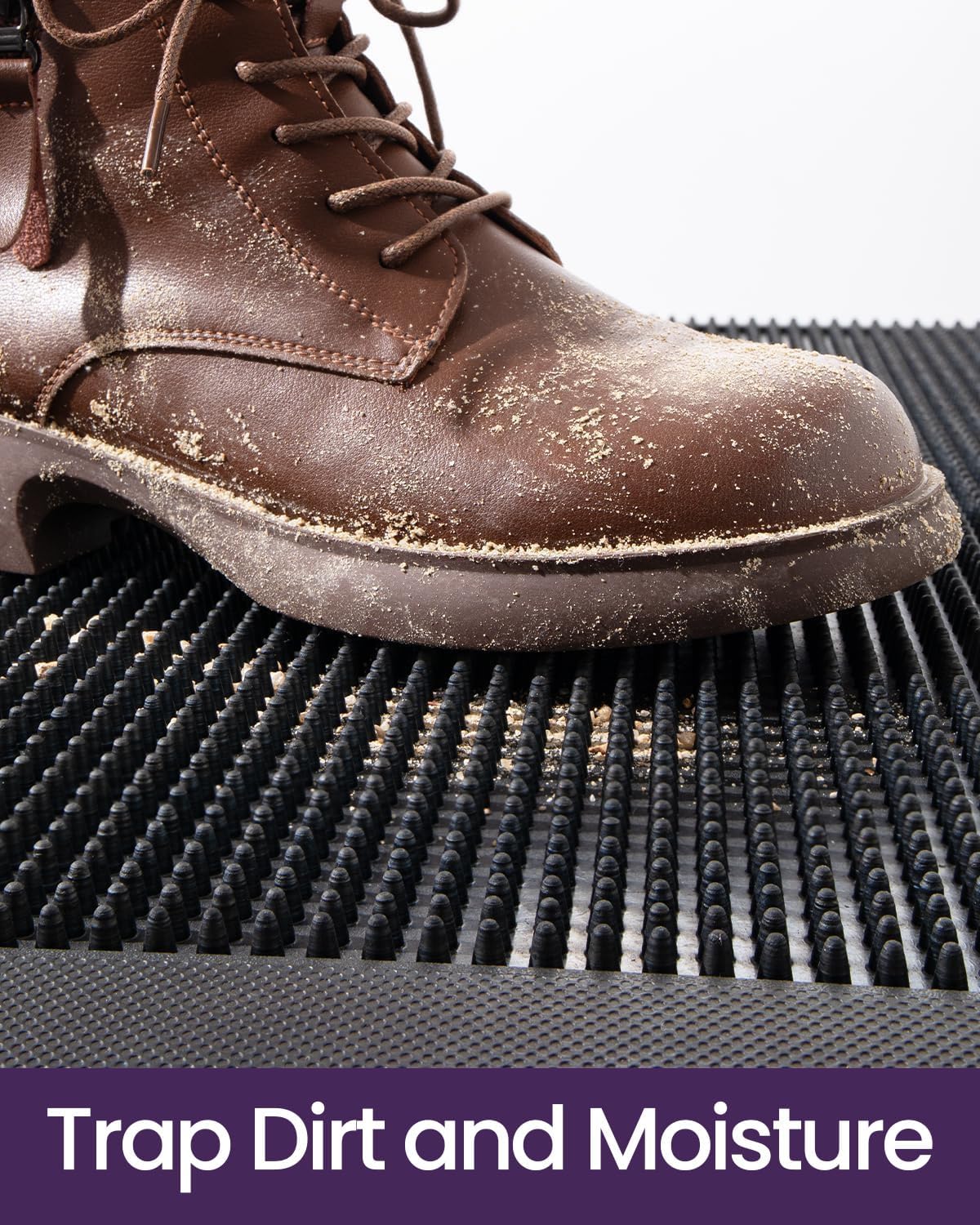 Black Rubber Doormat 24x36