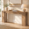 70.9" Light Brown Console Table