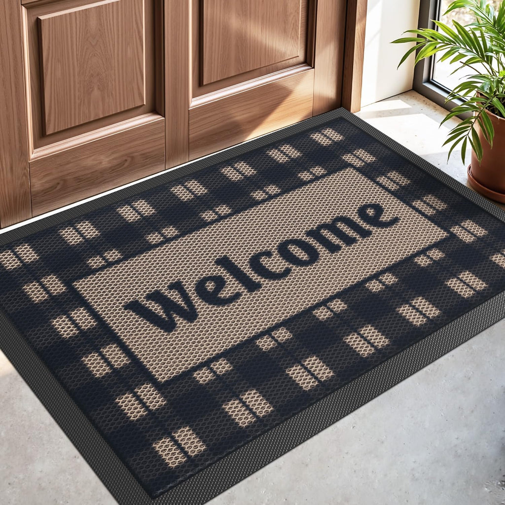 Rubber Welcome Doormat 3x5