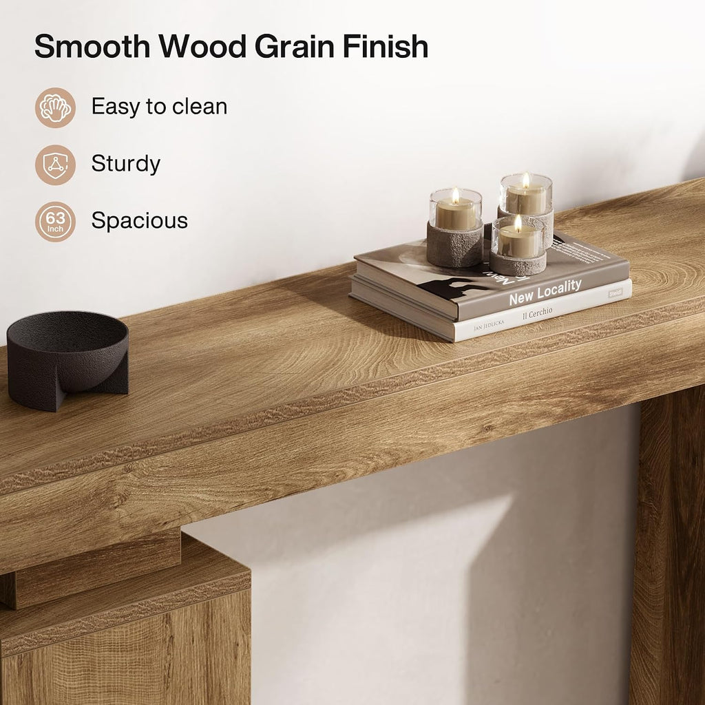 63" Farmhouse Console Table