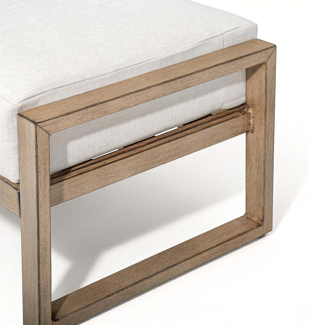 Aluminum Patio Ottoman With Cushion