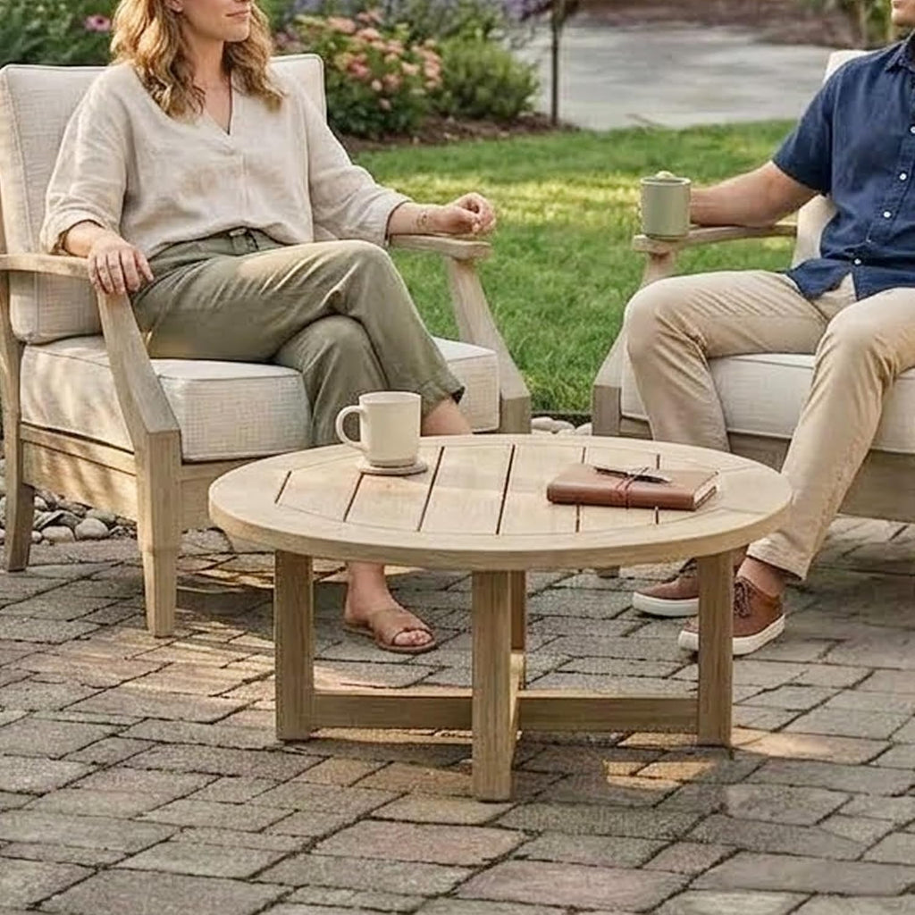 Outdoor Patio Lounge Chair Beige