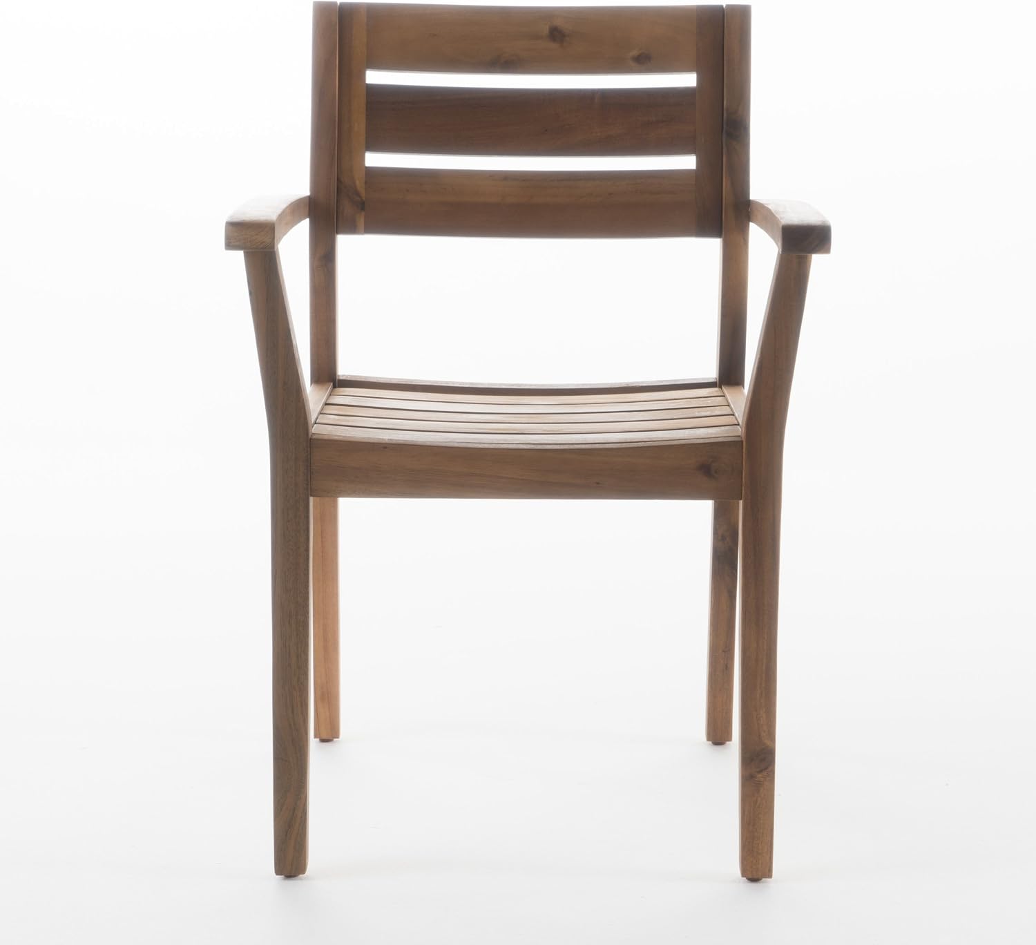 Acacia Wood Patio Dining Chair Set