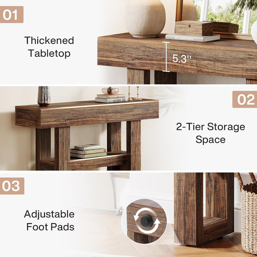 41.34" Farmhouse Console Table