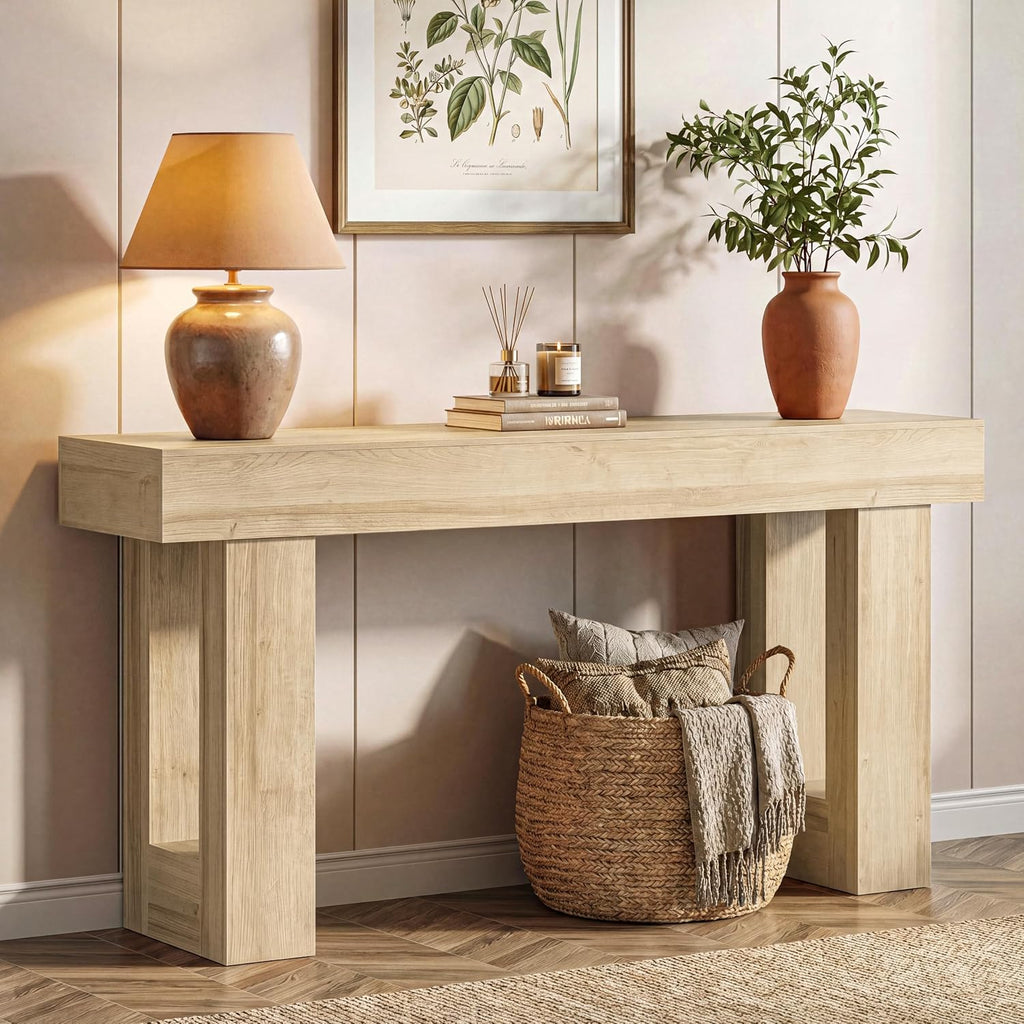 63" Wooden Console Table