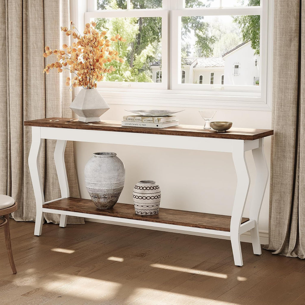 2-Tier Vintage Console Table