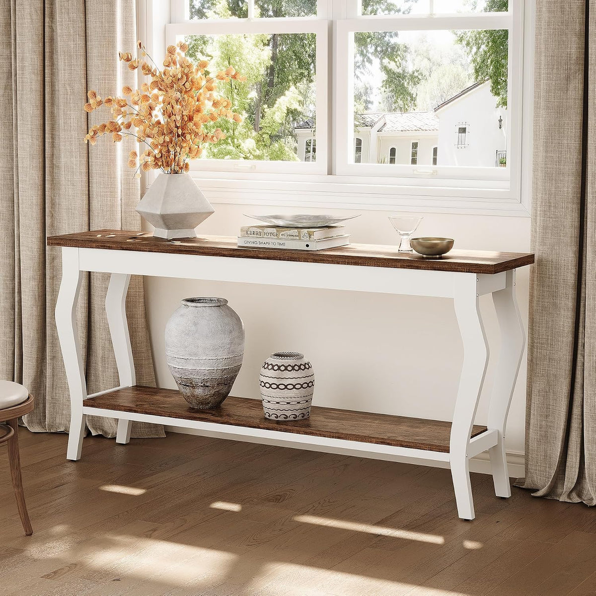 2-Tier Vintage Console Table