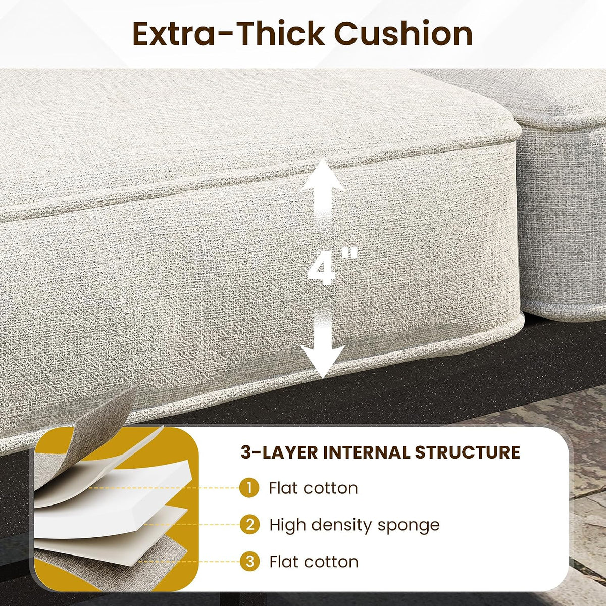 Metal Patio Ottoman Set With Cushions