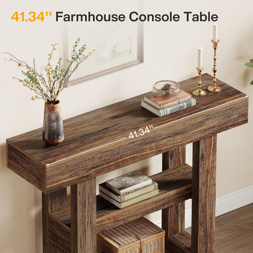 41.34" Farmhouse Console Table