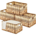 4 Pack Wicker Storage Baskets