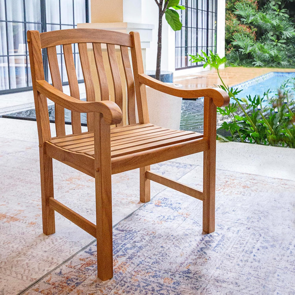 Teak Patio Bistro Dining Furniture Set