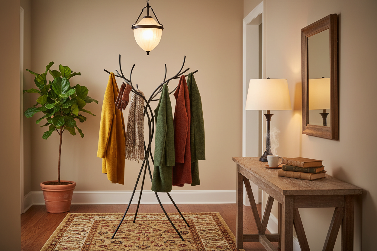 Metal Coat Hanger Rack