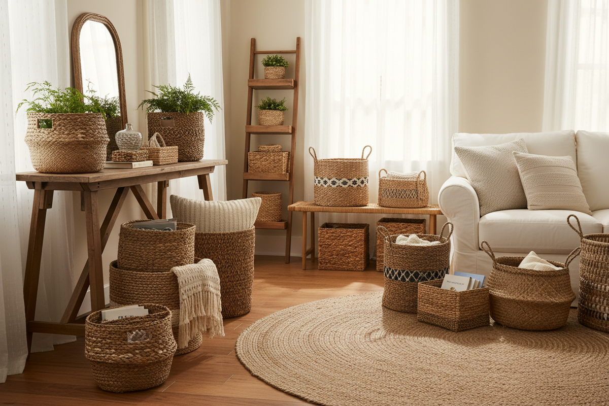 Woven Basket Bins